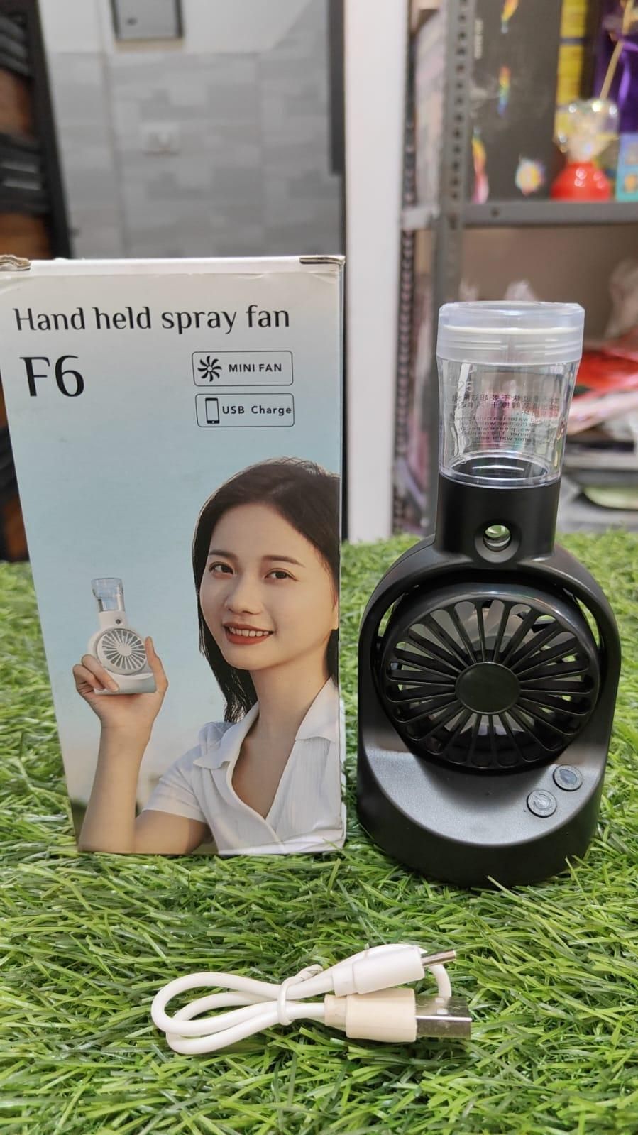 Portable Rechargeable Handheld Spray Cooling Fan r3fvcs-m6