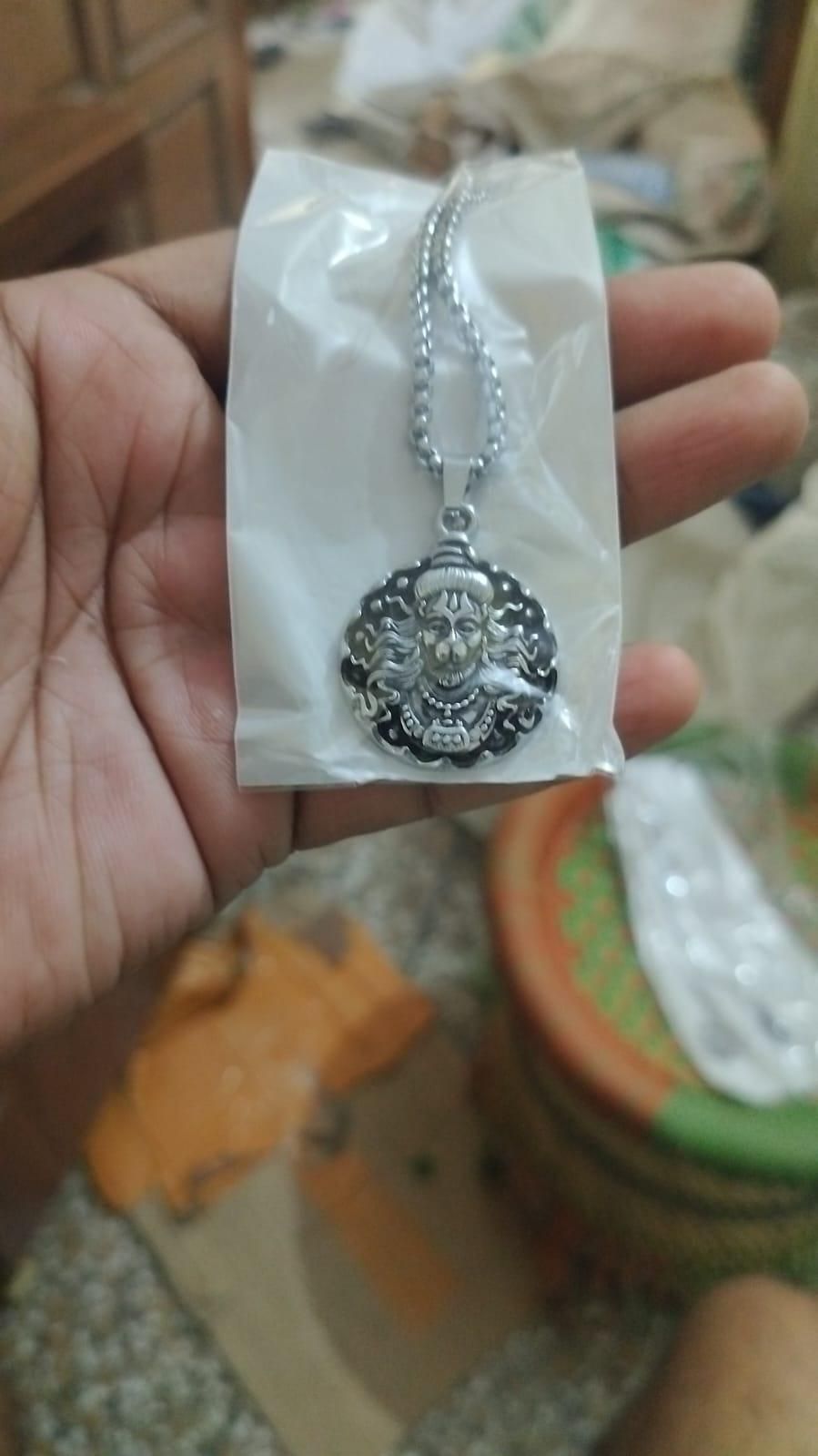 🛕Hanuman Ji Pendant with Oxidised Silver Chain – Strength, Faith & Style r3fvcs-m6