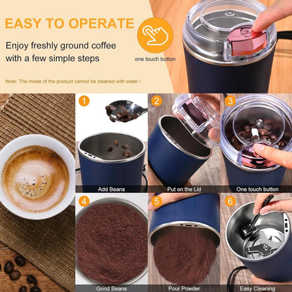 ☕ Electric Coffee Grinder (Compact & Powerful) 🔥