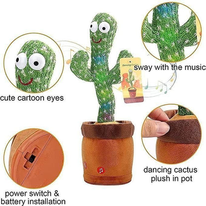 🌵🎶 LED Musical Dancing &amp; Mimicry Cactus Toy r3fvcs-m6