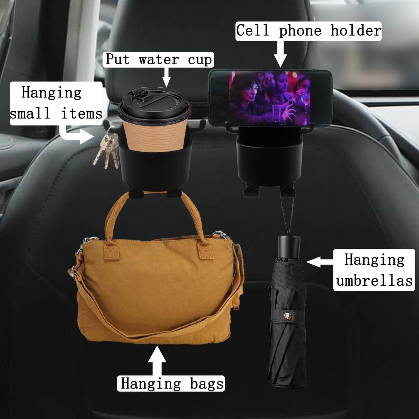 Multifunctional Hanging Storage Cup & Mobile Holder (Pack of 2) r3fvcs-m6