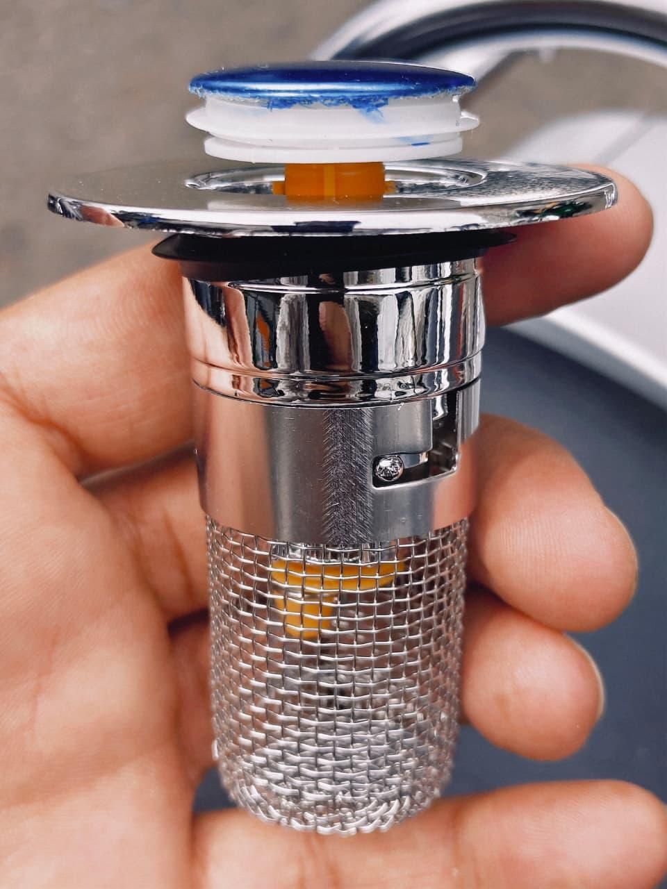 Sink Hair Filter, Removable Stainless Steel Drain Stopper Plug r3fvcs-m6