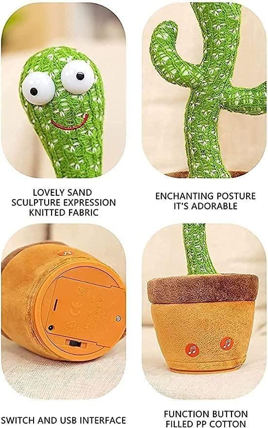 🌵🎶 LED Musical Dancing &amp; Mimicry Cactus Toy r3fvcs-m6