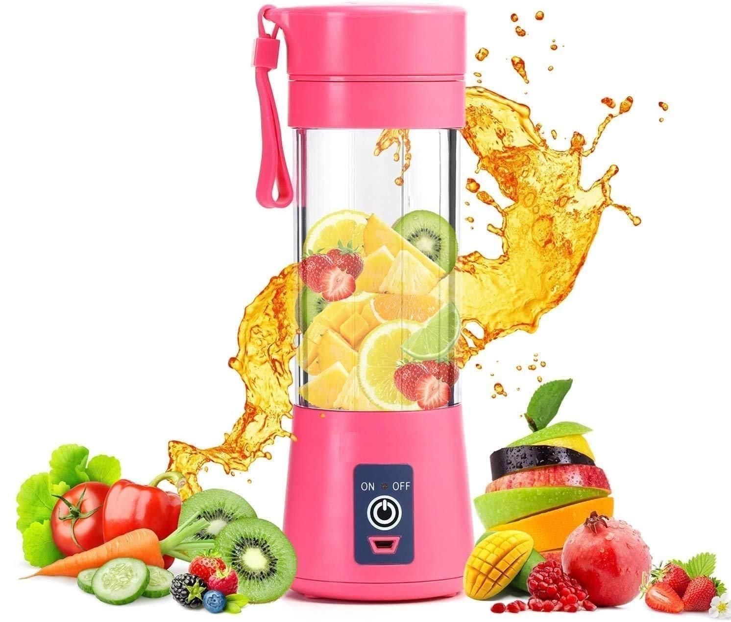 Portable Electric 6 Blade USB Juice Maker (380 ml) r3fvcs-m6