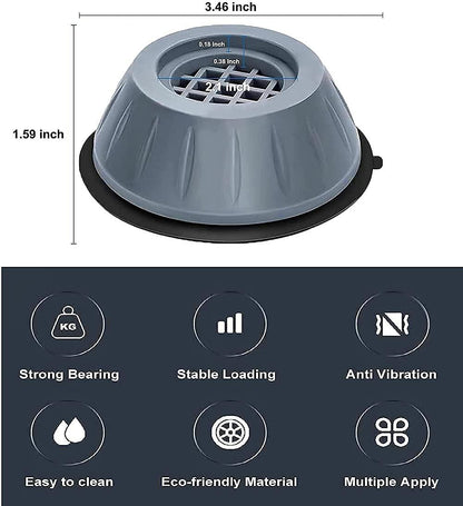 Anti Vibration Pad-Anti-vibration Pads For Washing Machine - 4 Pcs Shock Proof Feet For Washer ? Dryer, Great For Home, Laundry Room, Kitchen, Washer, Dryer, Table, Chair, Sofa, Bed (4 Units) r3fvcs-m6