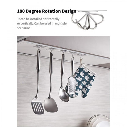 Hooks-Transparent Self Adhesive Hooks Hanger(Pack of 12) r3fvcs-m6