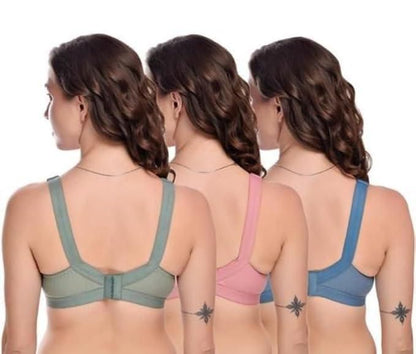 Full Coverage Non Padded Bra Pack of 3 r3fvcs-m6