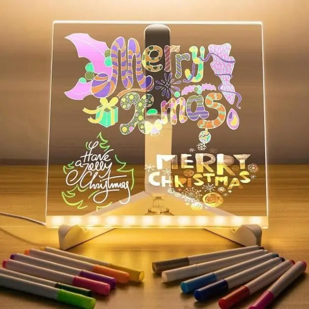 3D LED Light Glass Acrylic Writing pad r3fvcs-m6