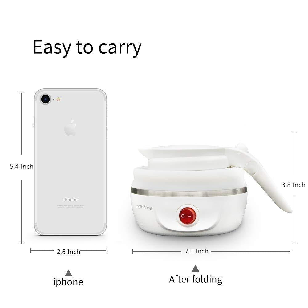Electric Kettle - Silicone Foldable Electric Water Kettle ( 600 ml ) r3fvcs-m6