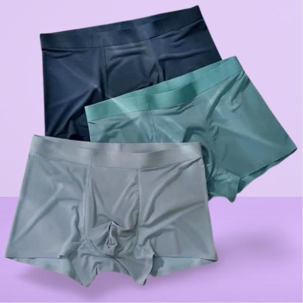 Men's Ice Silk Briefs Boxers (Pack of 3) r3fvcs-m6