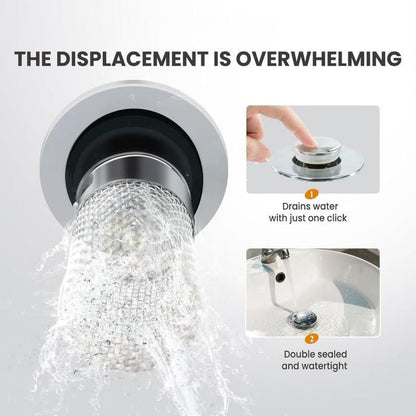 Sink Hair Filter, Removable Stainless Steel Drain Stopper Plug r3fvcs-m6