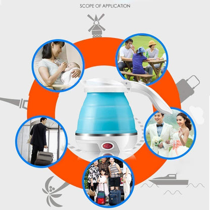 Electric Kettle - Silicone Foldable Electric Water Kettle ( 600 ml ) r3fvcs-m6
