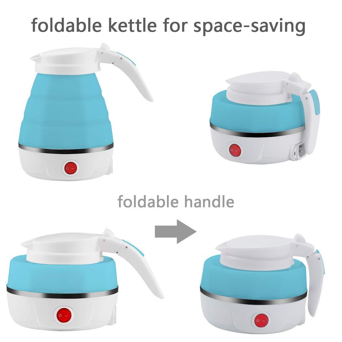 Electric Kettle - Silicone Foldable Electric Water Kettle ( 600 ml ) r3fvcs-m6