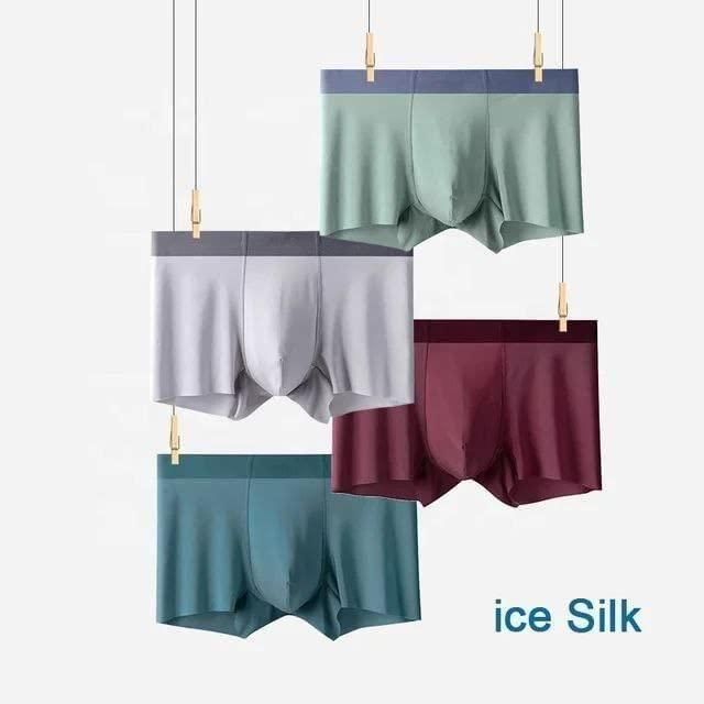 Men's Ice Silk Briefs Boxers (Pack of 3) r3fvcs-m6