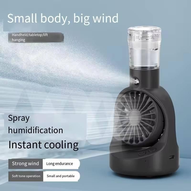 Portable Rechargeable Handheld Spray Cooling Fan r3fvcs-m6