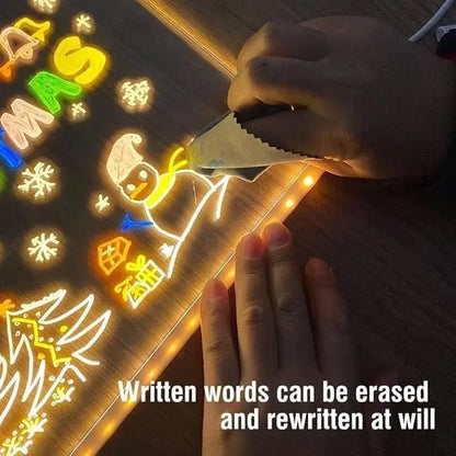 3D LED Light Glass Acrylic Writing pad r3fvcs-m6