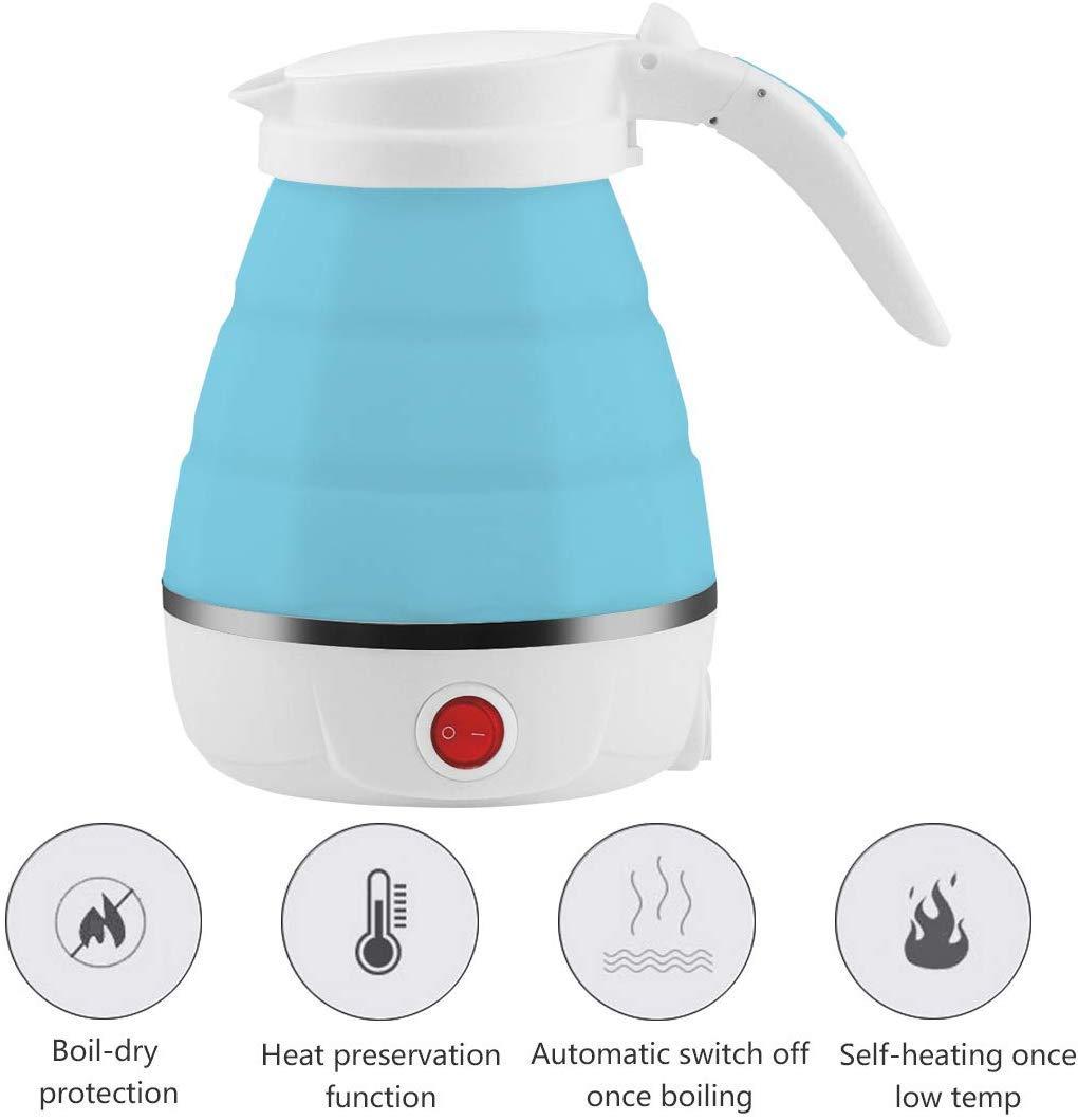 Electric Kettle - Silicone Foldable Electric Water Kettle ( 600 ml ) r3fvcs-m6