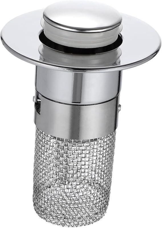Sink Hair Filter, Removable Stainless Steel Drain Stopper Plug r3fvcs-m6