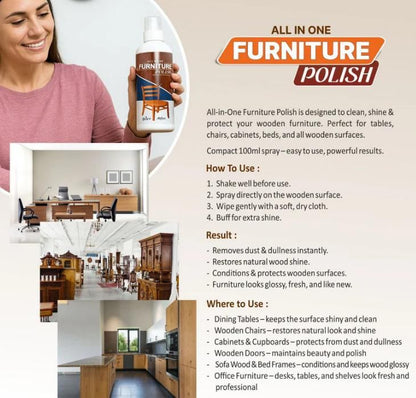 All In One Furniture Polish 450 grm Pack of 3 r3fvcs-m6