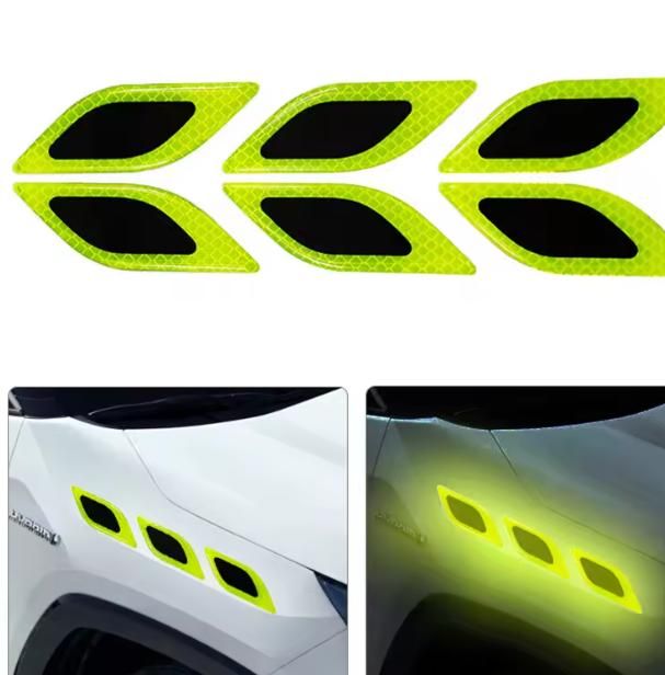 Carbon Fiber Graphic Car Reflective Sticker-Light r3fvcs-m6