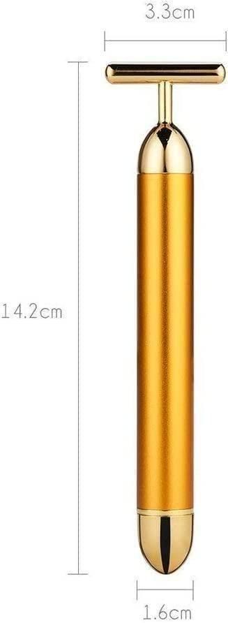 24K Gold Energy Beauty Bar Electric Facial Massage Roller r3fvcs-m6