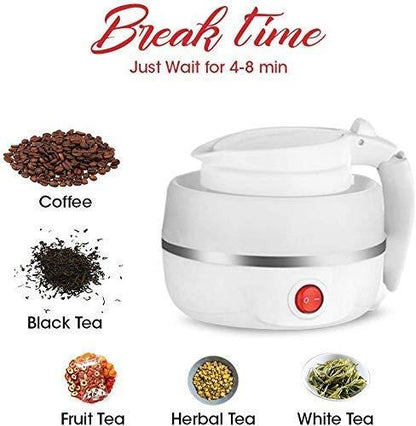 Electric Kettle - Silicone Foldable Electric Water Kettle ( 600 ml ) r3fvcs-m6