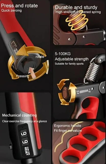 Hand Strengthener Adjustable Dynamometer r3fvcs-m6
