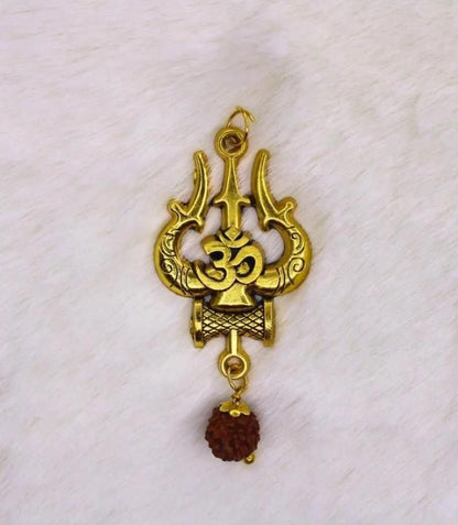 Panchmukhi Rudraksha OM Shiva Trishool Mala r3fvcs-m6