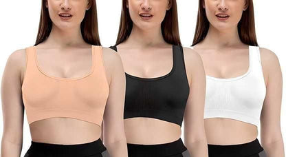 Womens Multicolor Air Bra (Pack of 3) r3fvcs-m6