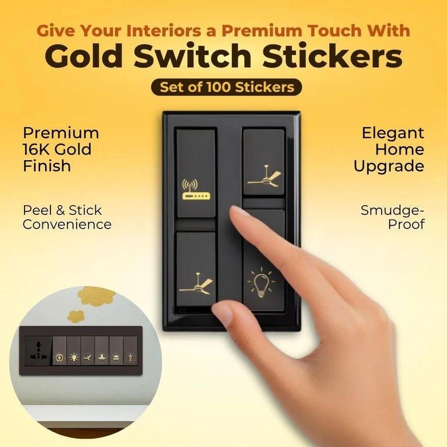 Gold Switch Stickers r3fvcs-m6