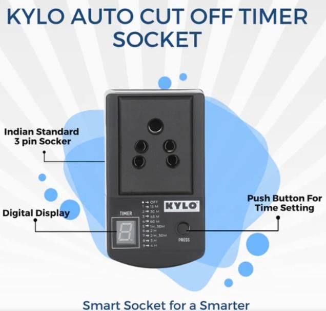 Automatic Cut Off Timer Switch Plug r3fvcs-m6