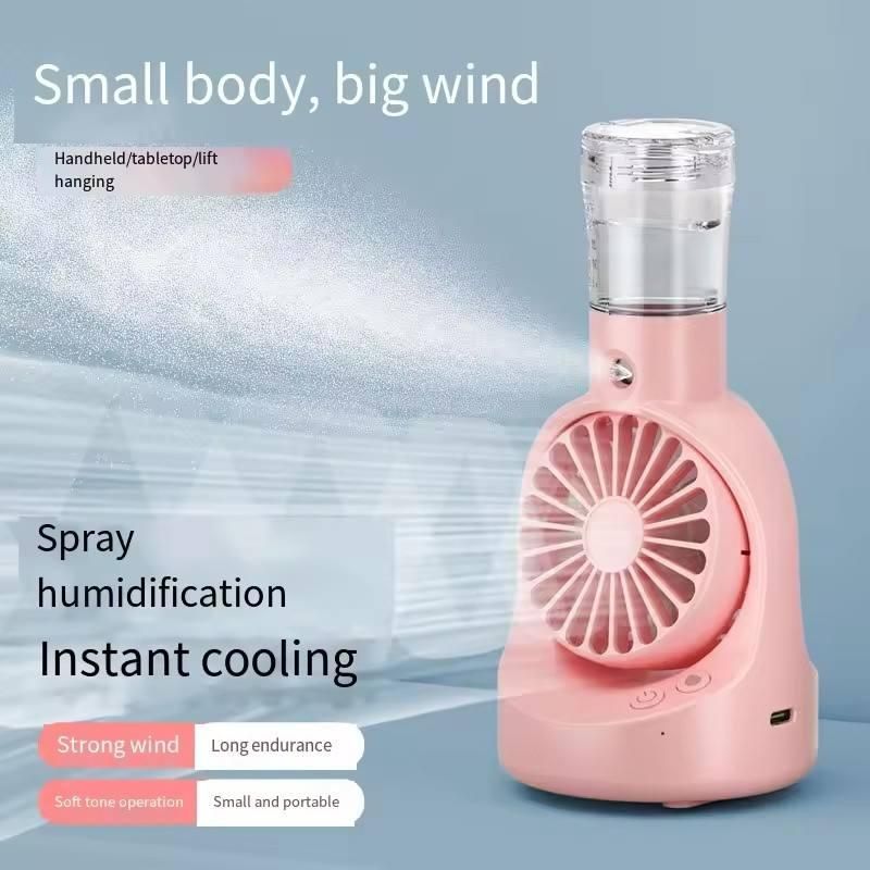 Portable Rechargeable Handheld Spray Cooling Fan r3fvcs-m6