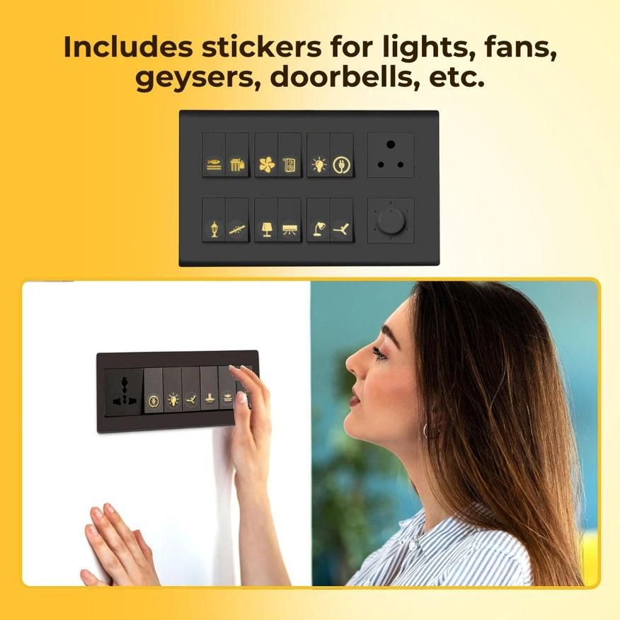 Gold Switch Stickers r3fvcs-m6