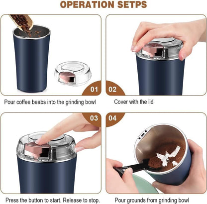 ☕ Electric Coffee Grinder (Compact & Powerful) 🔥